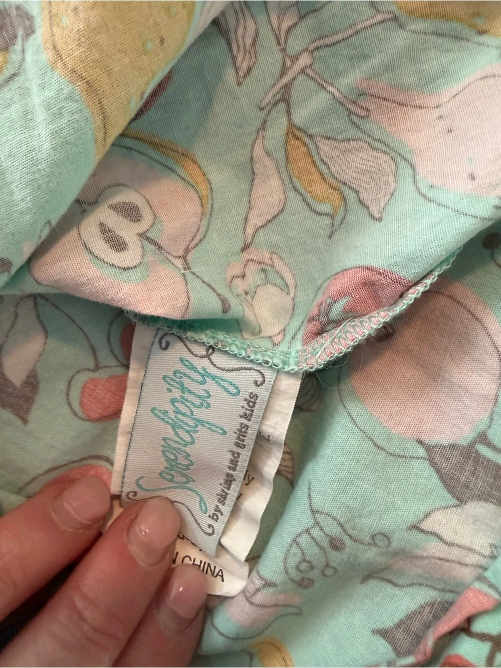 Mint & Pink Girls' Fruit-Print Casual Dress
